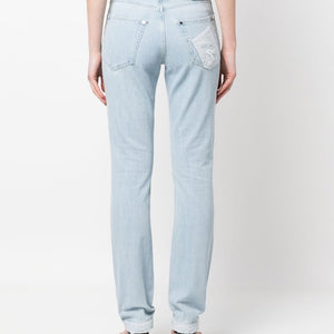 032C Patchwork organic cotton jeans
