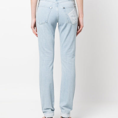 032C Patchwork organic cotton jeans