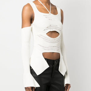 AndreĀdamo AndreÄdamo Knit ribbed top