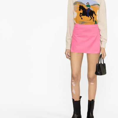 Palm Angels Cotton mini skirt