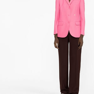 Palm Angels Cotton single-breasted blazer jacket