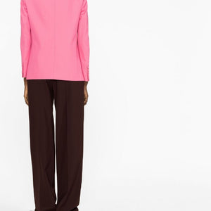 Palm Angels Cotton single-breasted blazer jacket