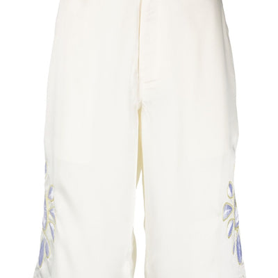 Bluemarble Embroidered flowers shorts