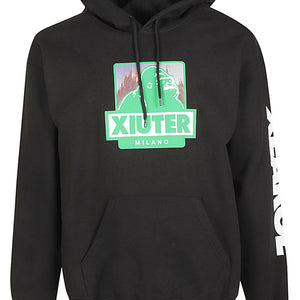 Iuter Printed cotton hoodie