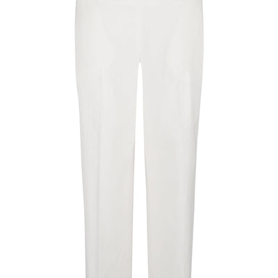 Via Masini 80 Straight leg linen blend trousers