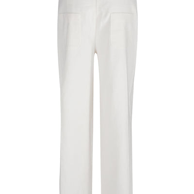 Via Masini 80 Straight leg linen blend trousers