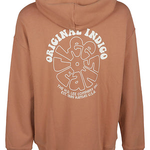 Lee Logo cotton hoodie