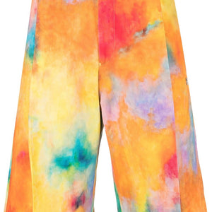 Études Ãtudes Tie-dye print cotton shorts