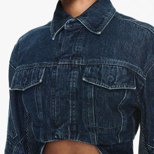Off White Cropped denim jacket