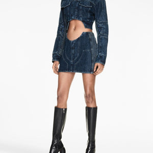 Off White Cropped denim jacket