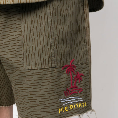 President'S Camouflage print shorts