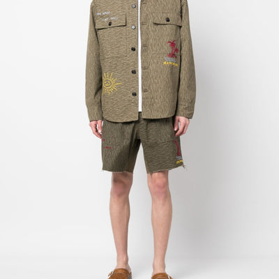 President'S Camouflage print shorts
