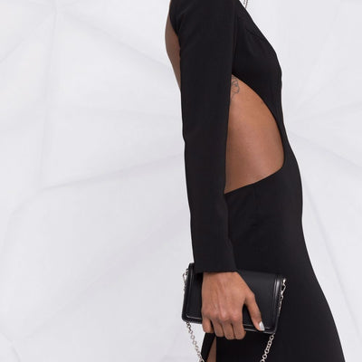 Monot PRE high neck evening dress