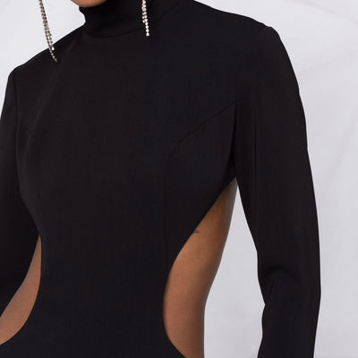 Monot PRE high neck evening dress