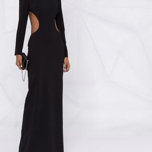 Monot PRE high neck evening dress