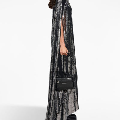 Balenciaga Metallic Effect Midi Dress