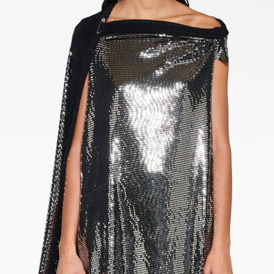 Balenciaga Metallic Effect Midi Dress