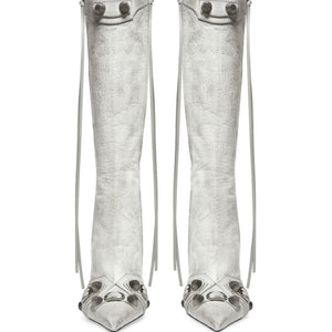 Balenciaga cagole leather boots