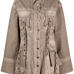 Blumarine Pocketed denim jacket