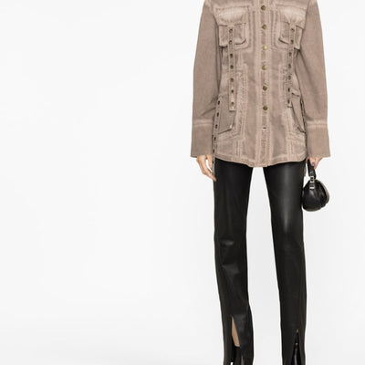 Blumarine Pocketed denim jacket