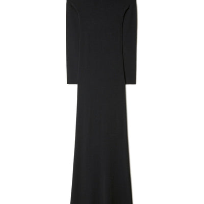 Off White High-neck long dress