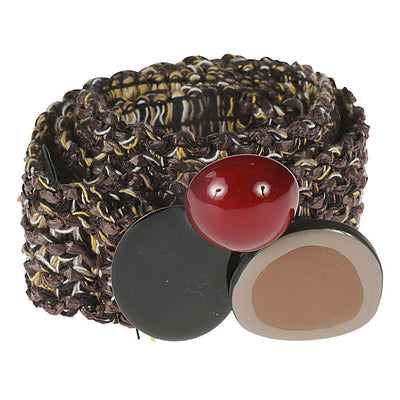 Exquisite J Raffia belt