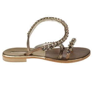 Emanuela Caruso Gold monastic anklet bracelet sandal