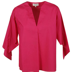 Psophia Cotton v-neck top