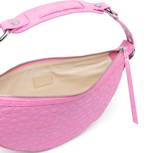 By Far Gib embossed crocodile-effect shoulder bag