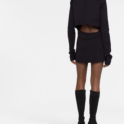032C Flounced mini dress