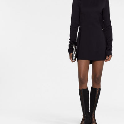 032C Flounced mini dress