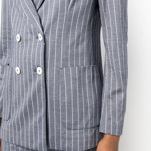 Circolo 1901 Striped double-breasted jacket