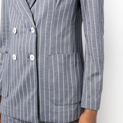 Circolo 1901 Striped double-breasted jacket