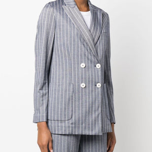 Circolo 1901 Striped double-breasted jacket