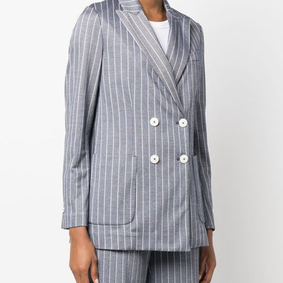 Circolo 1901 Striped double-breasted jacket