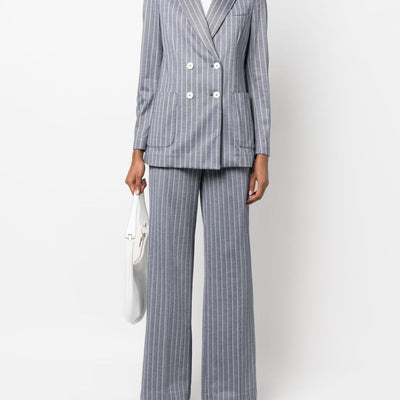 Circolo 1901 Striped double-breasted jacket
