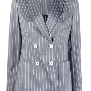 Circolo 1901 Striped double-breasted jacket
