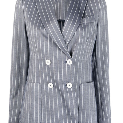 Circolo 1901 Striped double-breasted jacket