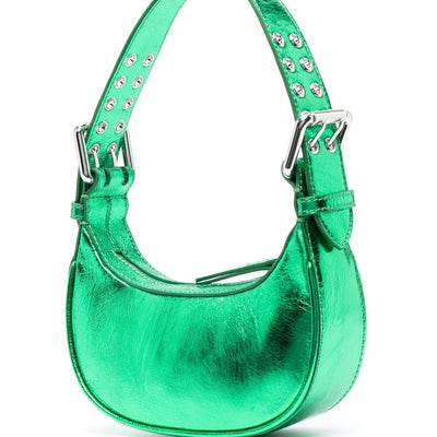 By Far metallic-effect tote bag