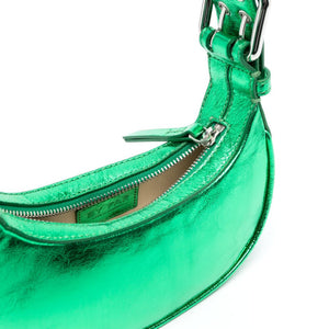 By Far metallic-effect tote bag