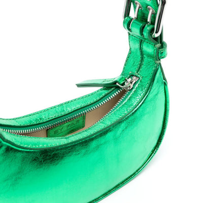 By Far metallic-effect tote bag