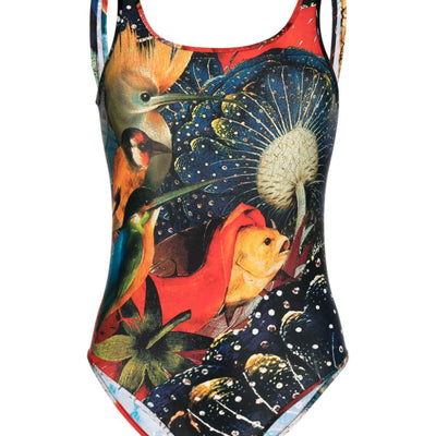 Alexander McQueen Hieronymus Bosch-print Jersey Bodysuit