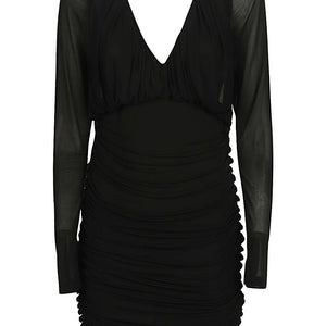 Saint Laurent Short dress with V-neck