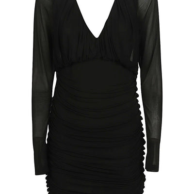 Saint Laurent Short dress with V-neck