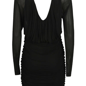 Saint Laurent Short dress with V-neck