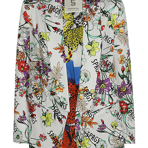 5Progress Printed single-breasted jacket