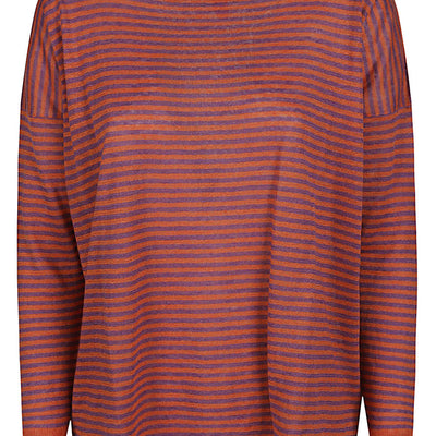 Alessandro Aste Boat neck striped linen sweater