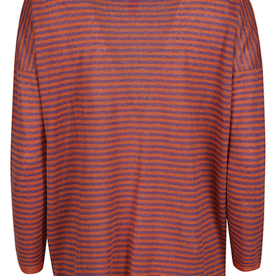Alessandro Aste Boat neck striped linen sweater