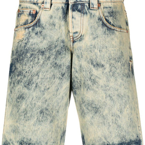 Vaquera Denim split shorts