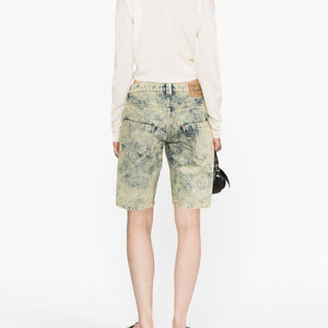 Vaquera Denim split shorts